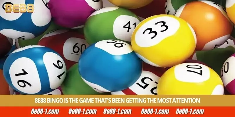 8E88 Bingo is the game that's been getting the most attention
