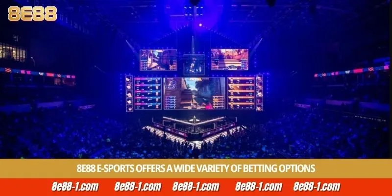 8E88 e-Sports offers a wide variety of betting options