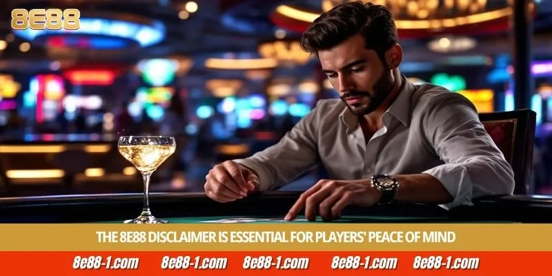 The 8E88 Disclaimer is essential for players' peace of mind