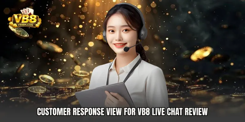 Customer response view for VB8 Live Chat Review