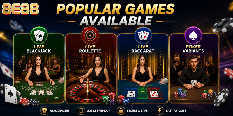 Popular Games Available